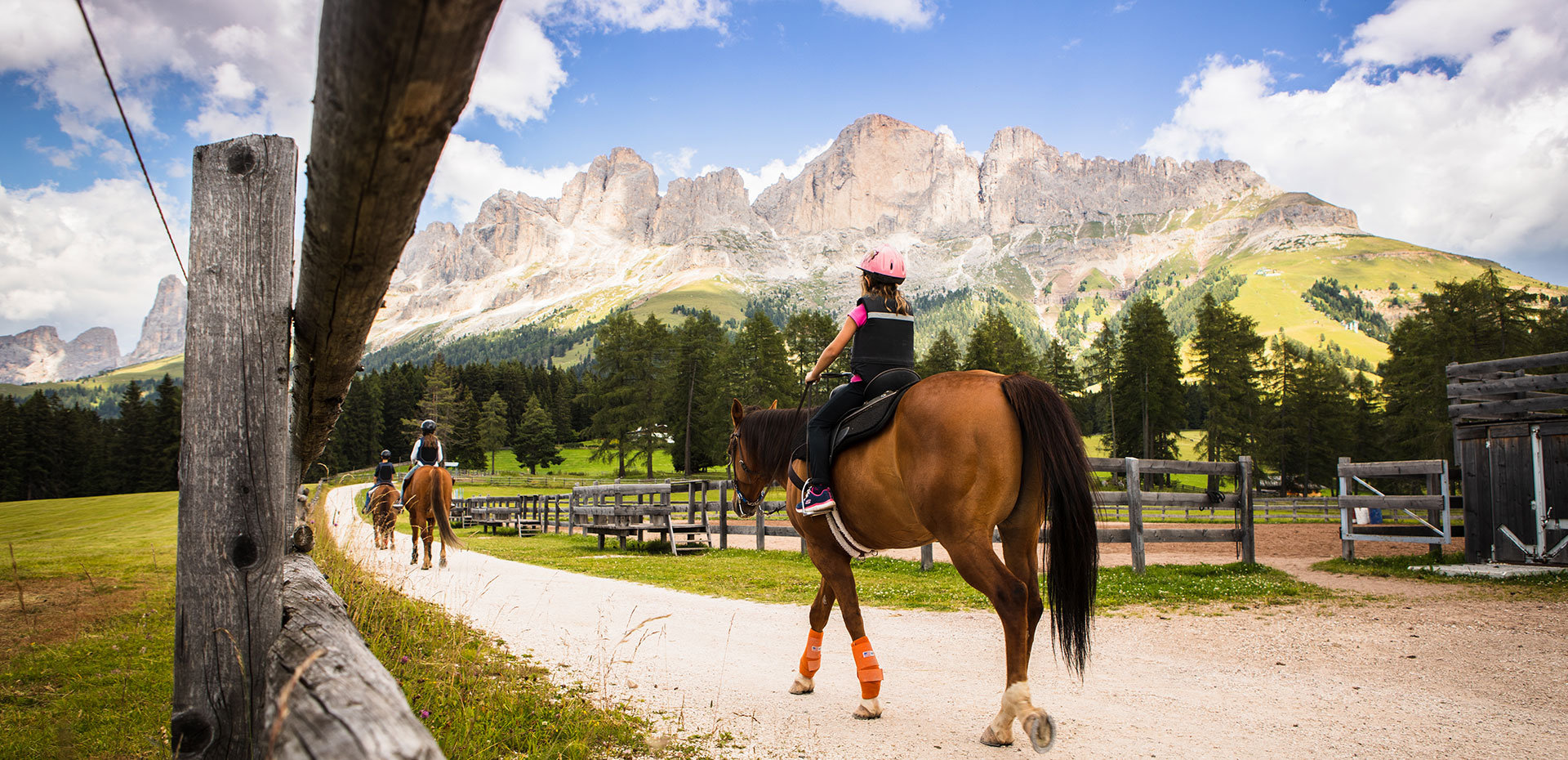 Riding in the Dolomites