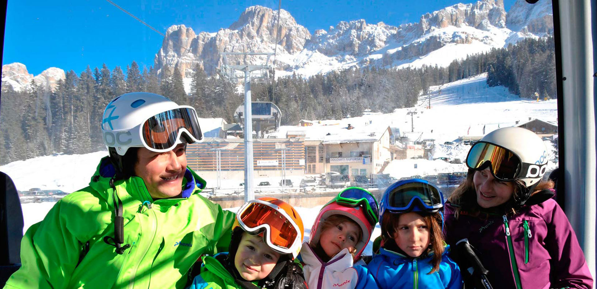 Winter holiday ski area Carezza